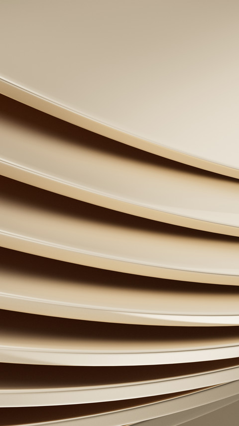 Golden metal curved surface preview