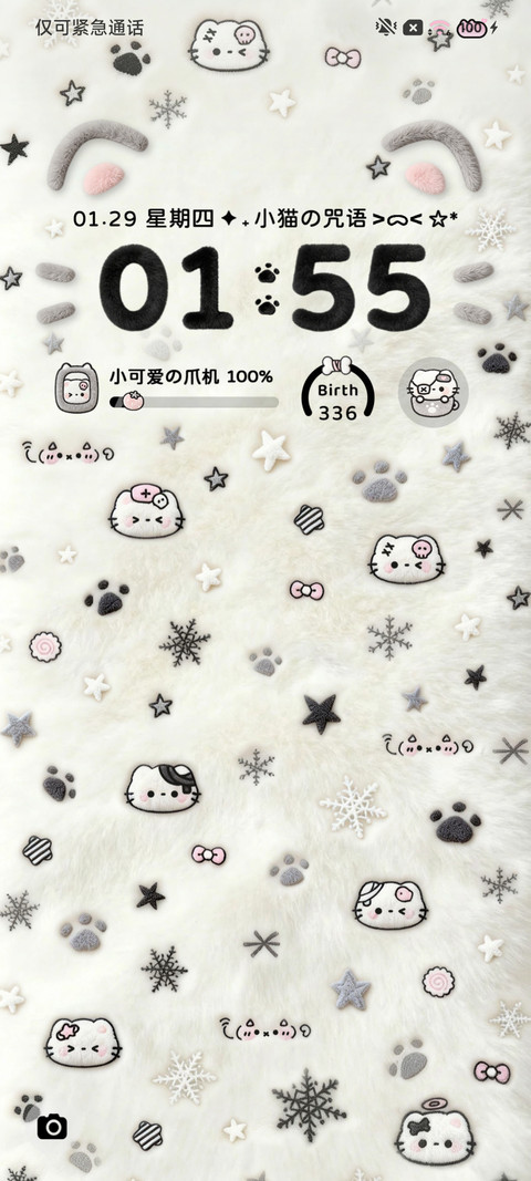 毛绒玻璃小黑猫咒语 preview