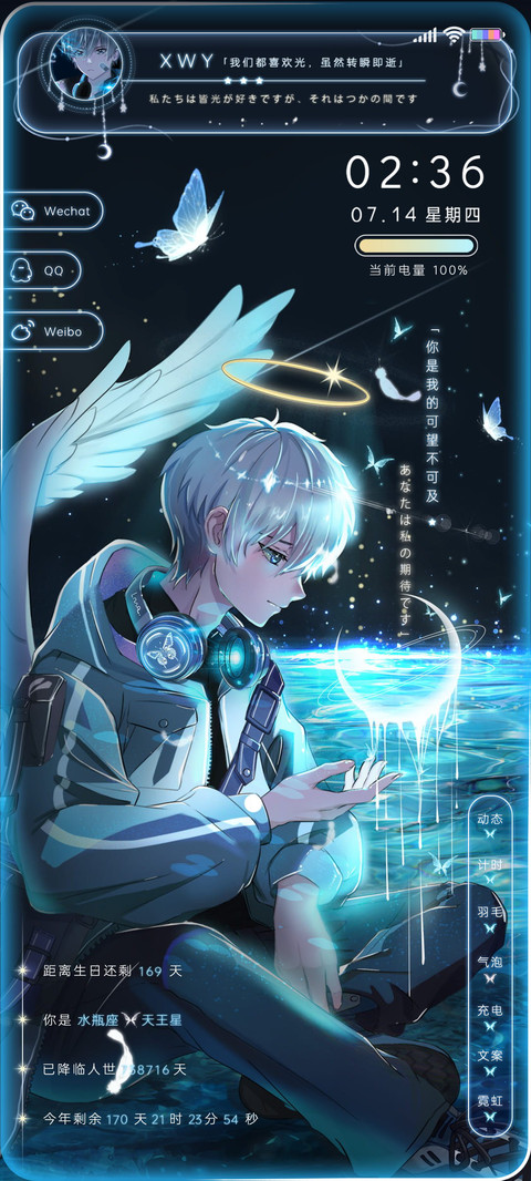 折翼少年 miui theme