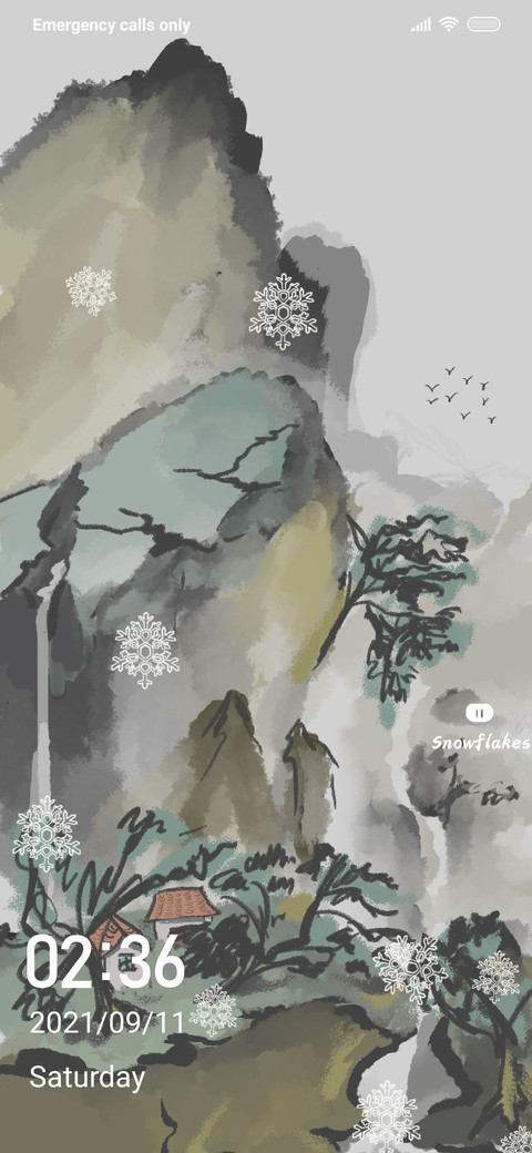 Ink landscape preview
