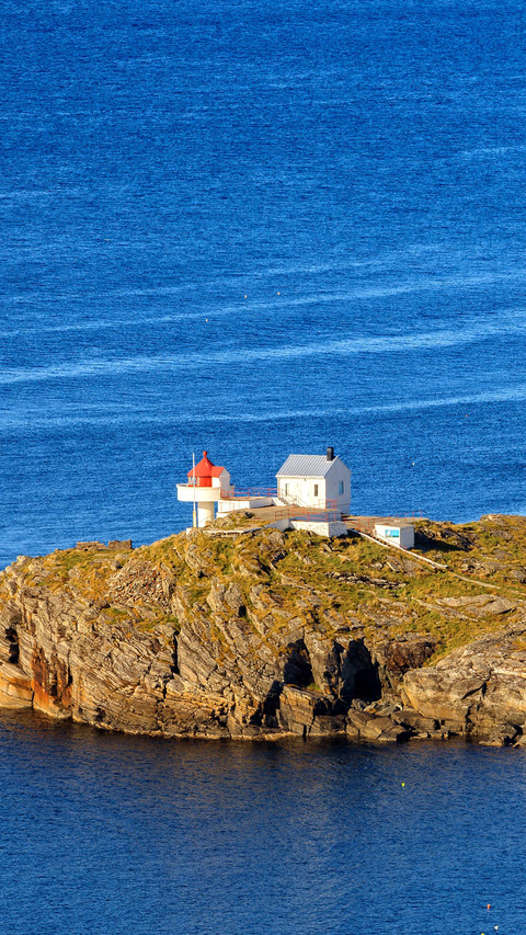 Fjoloy Fyr Lighthouse near Mostery in Norway preview