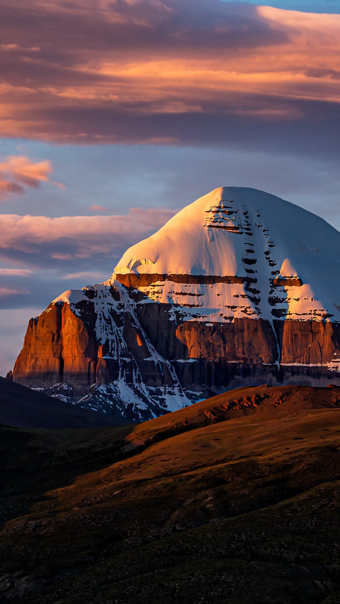 The sacred light on the summit of the sacred mountain preview