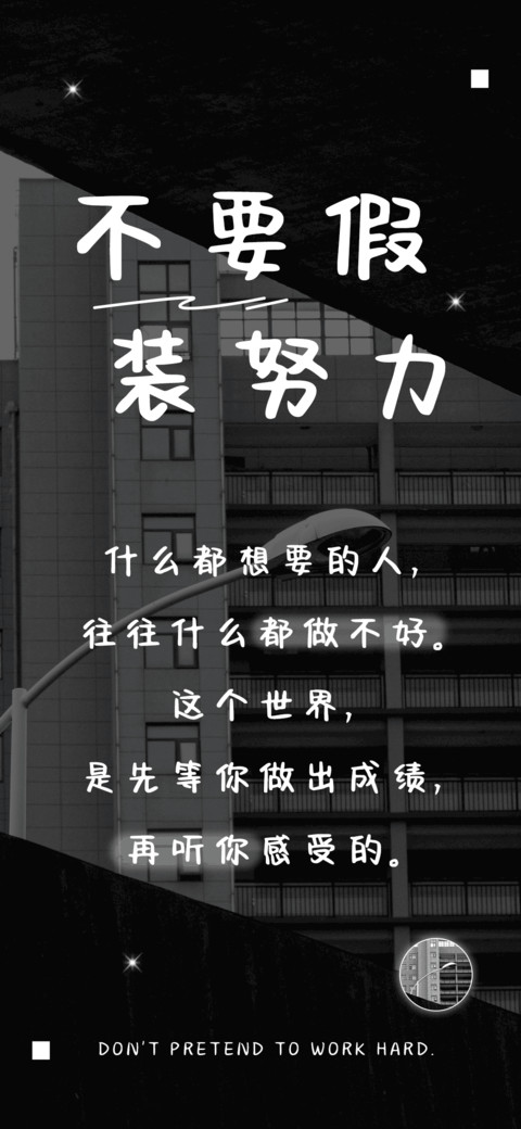 不要假装努力 preview