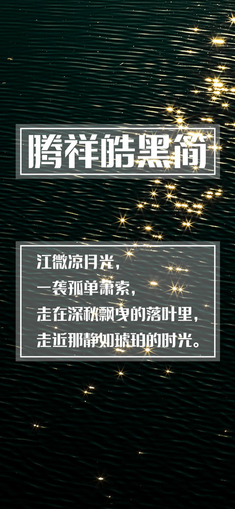腾祥皓黑简 preview