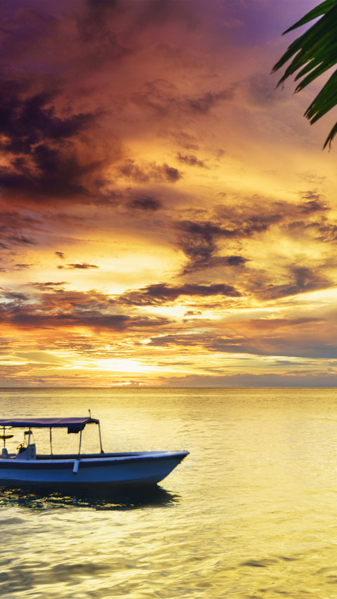 Sunset over mabu island preview