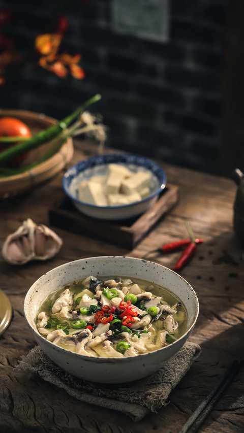 Pickled chinese cabbage and fish are cold preview