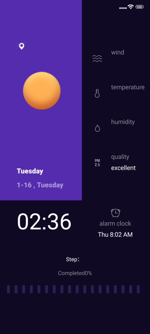 Simple Purple UI preview