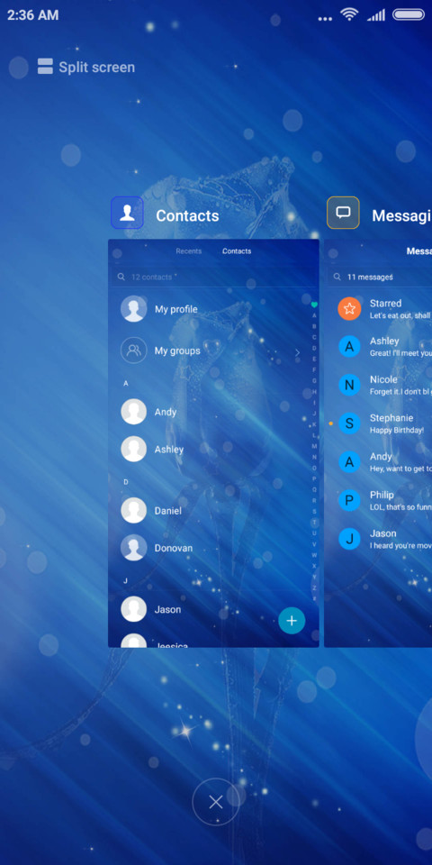 Blue Demon miui theme