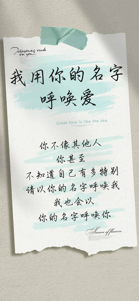 我用你的名字呼唤爱 preview