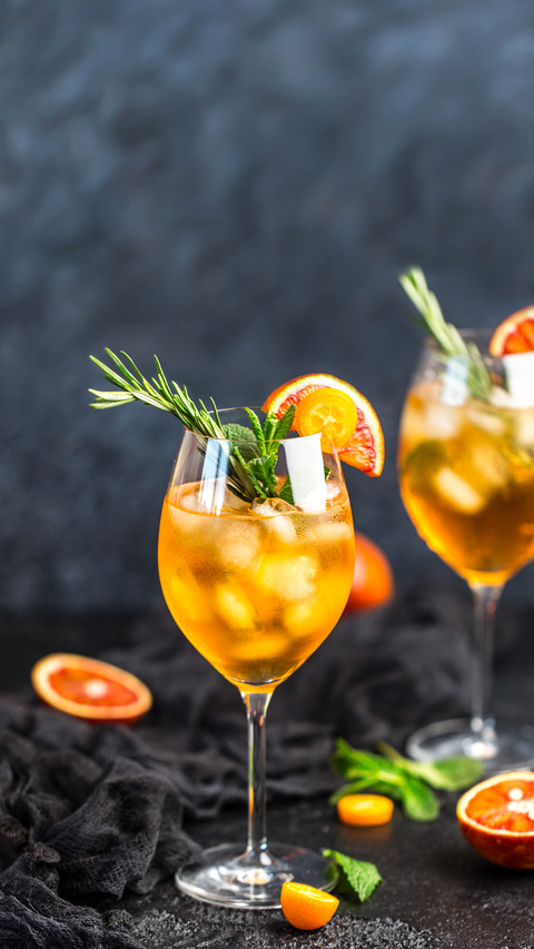 Cocktail with Orange Juice and Ice Cubes preview
