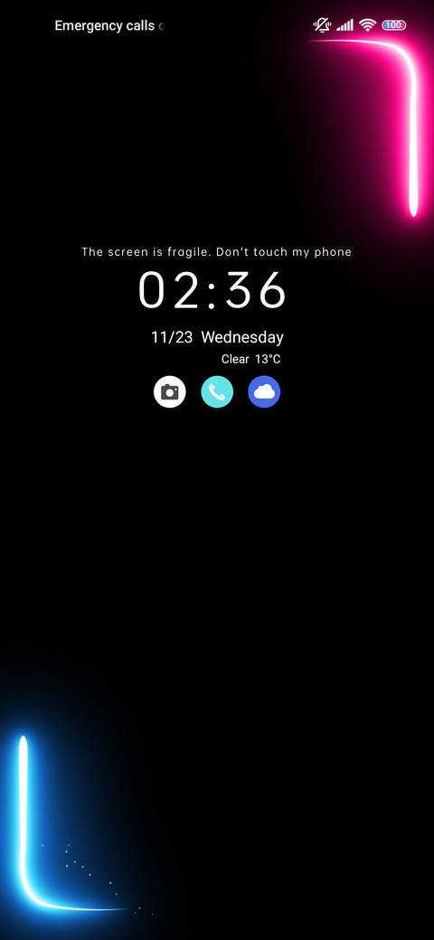 Broken screen preview