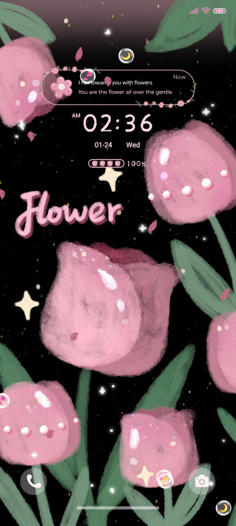 Pink Black Flower preview