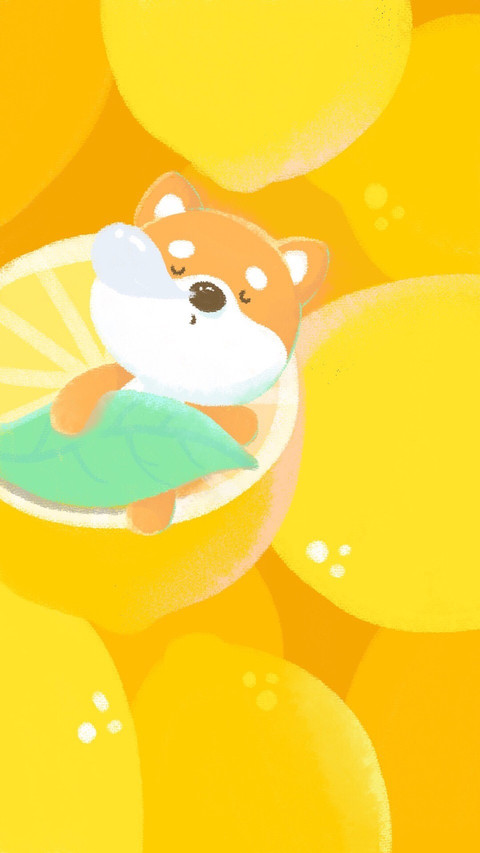 可爱卡通柯基犬手绘图片壁纸 preview