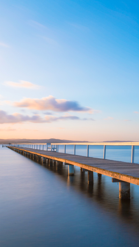 An empty long jetty view preview