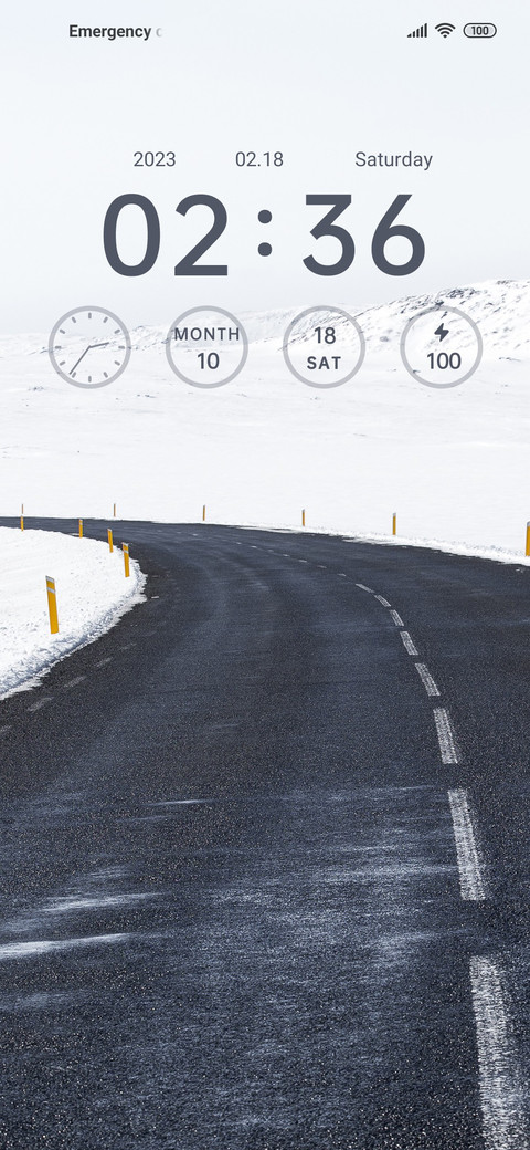 Simple Snowy Road preview