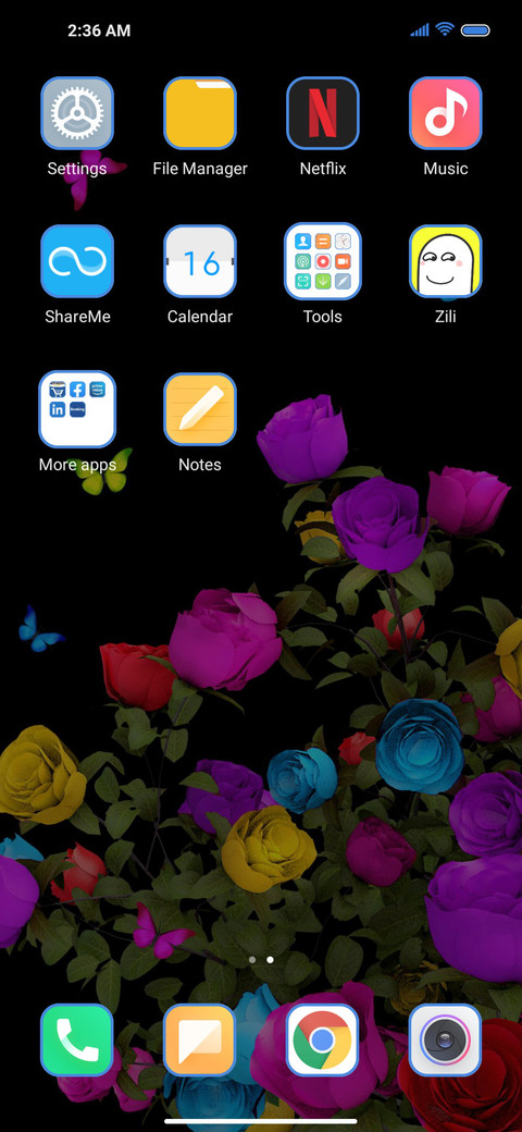 Butterfly fly miui theme