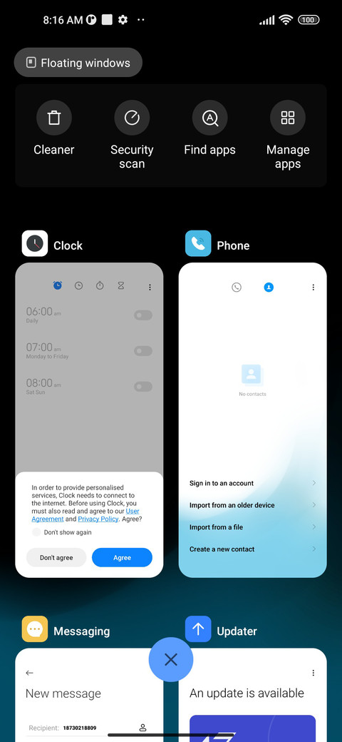 Blue Flame miui theme