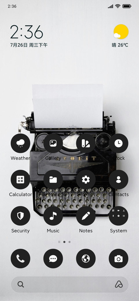 Typewriter preview