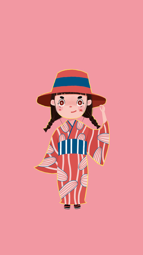 可爱和服女孩 preview