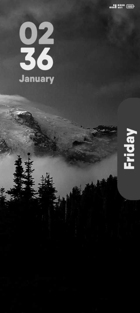Grayscale Mountain preview