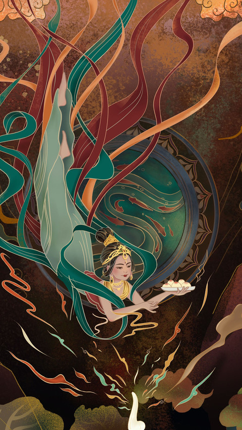 Immortal color matching of dunhuang murals 4 preview