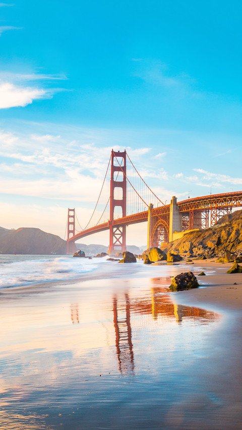 Sunset at Golden Gate Bridge, San Francisco preview