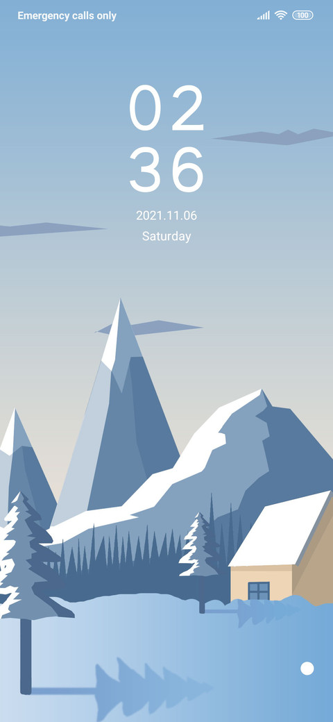 Simple snow scene preview