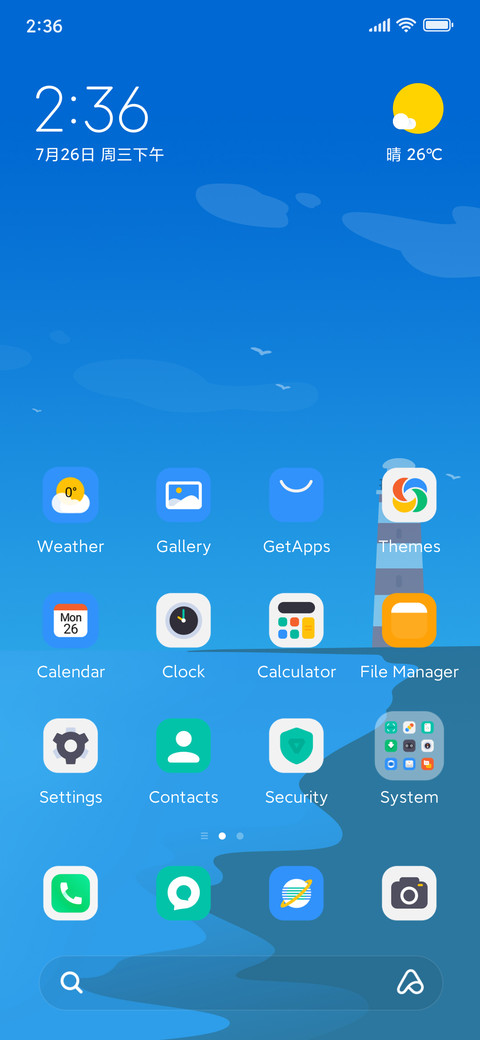 Blue sky seaside preview