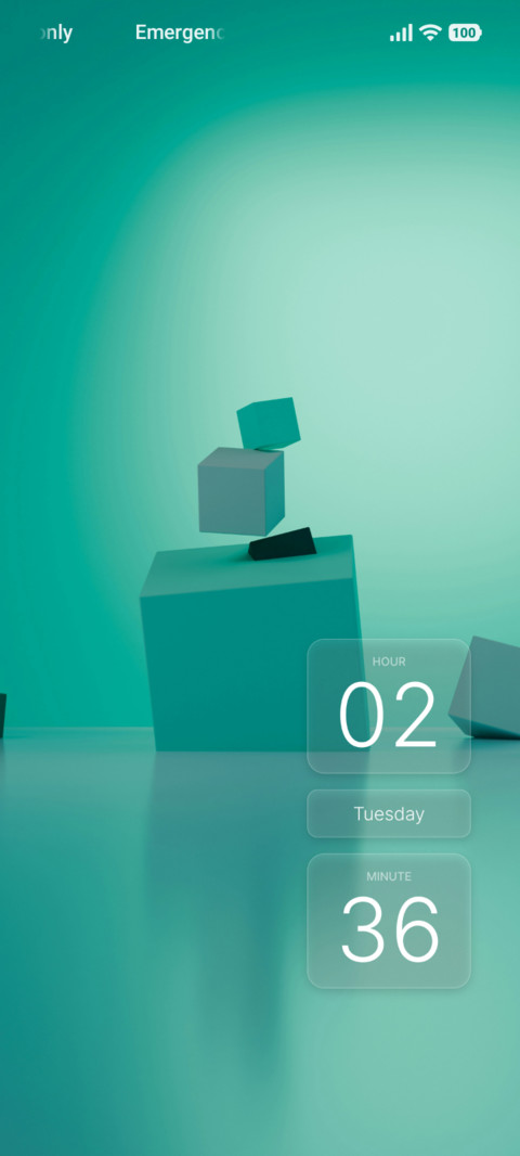 Teal Cubes preview