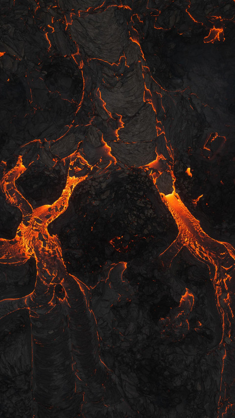 Aerial view of the dramatic volcanic landscape in Iceland preview