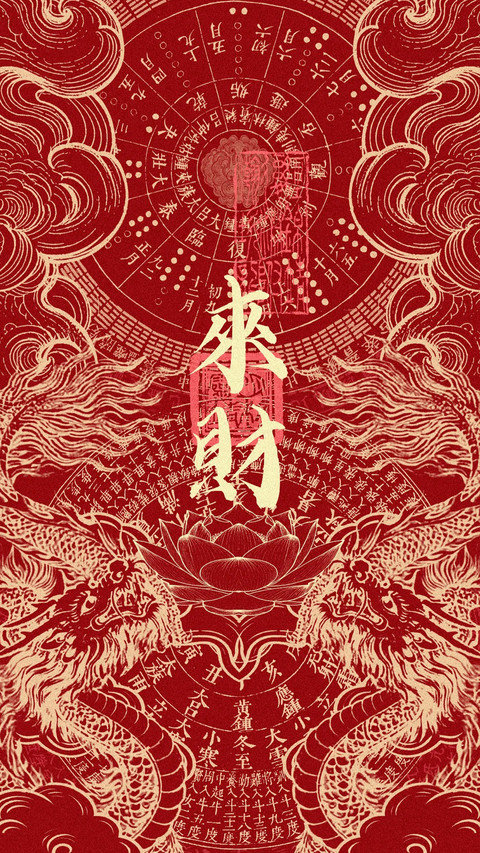 福气高能量壁纸-锐景创意 preview