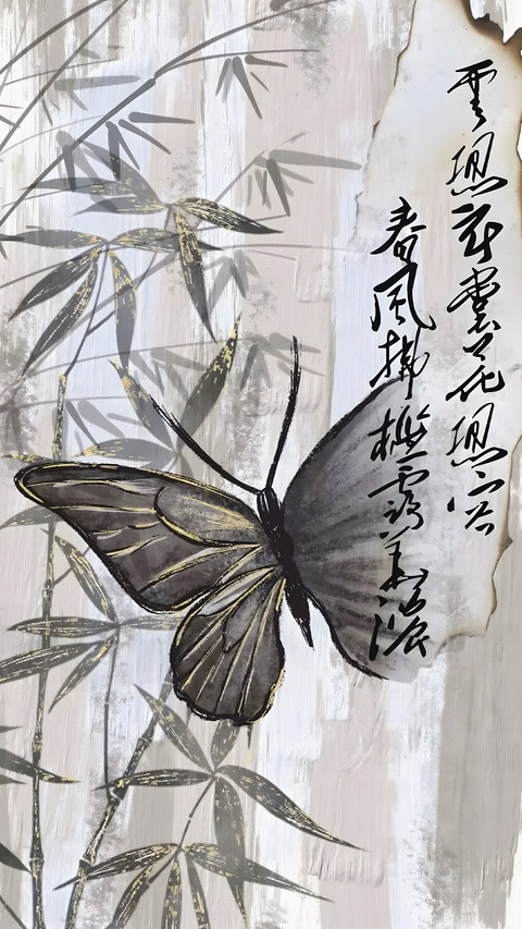 古风蝴蝶壁纸-锐景创意 preview