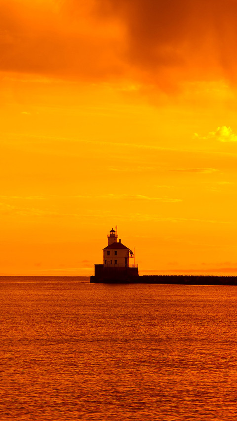 Sunrise At Wisconsin Point Lighthouse preview