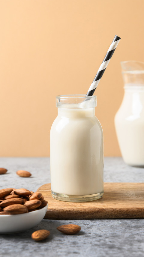 A Glass of Milk And Some Almonds preview