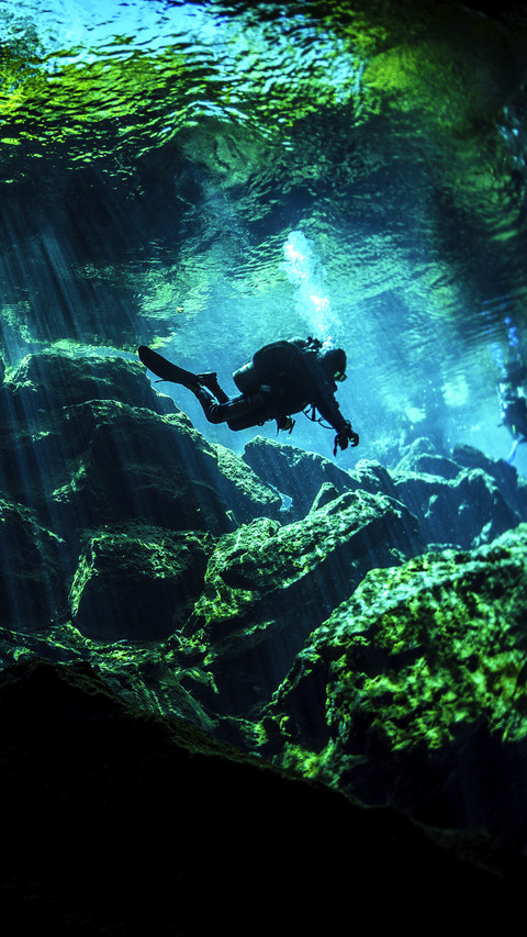 Beauty of underwater caves preview