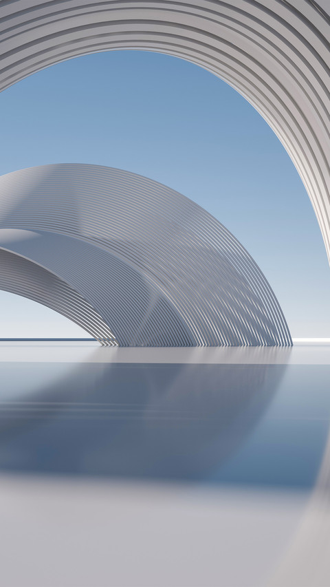 Threedimensional architectural square preview