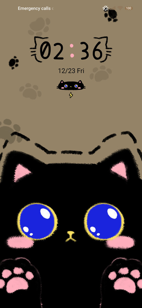 Big eyed black cat preview
