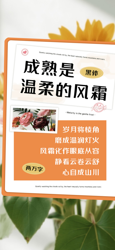 成熟是温柔的风霜 preview