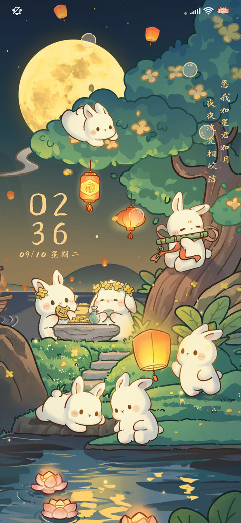 国风兔兔花好月正圆 preview