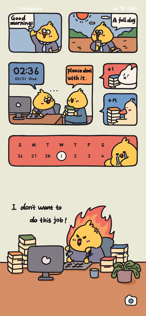 Working chicken preview