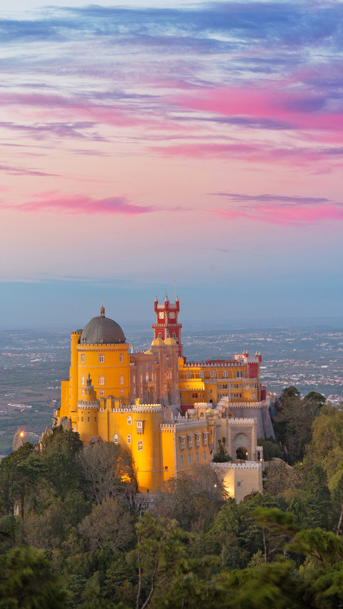 The Pena Palace in the Municipality of Sintra, Portugal preview