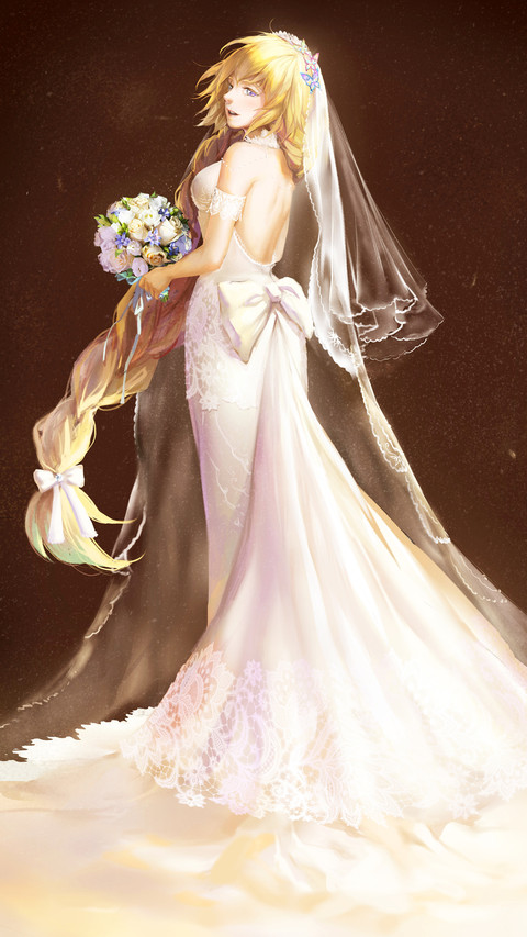 金发少女的洁白纱裙 preview
