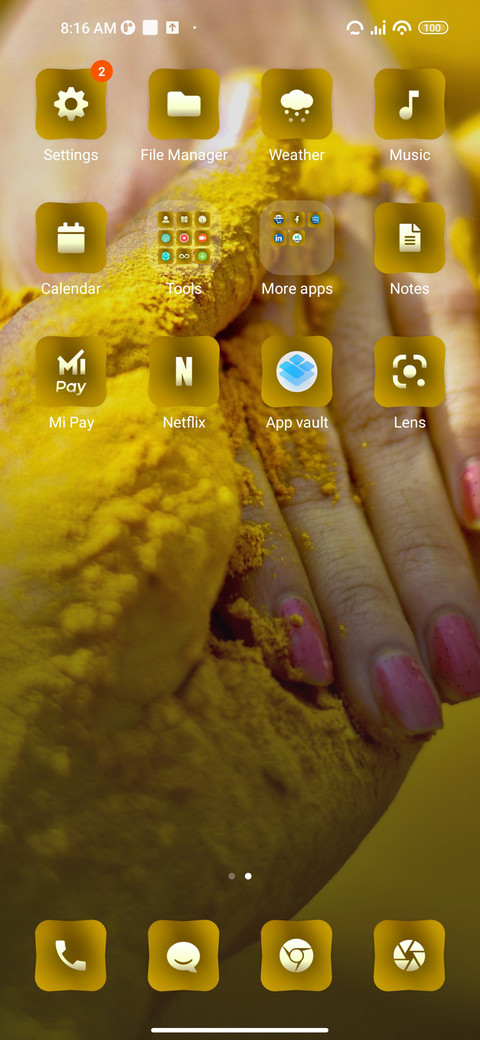 Festive miui theme