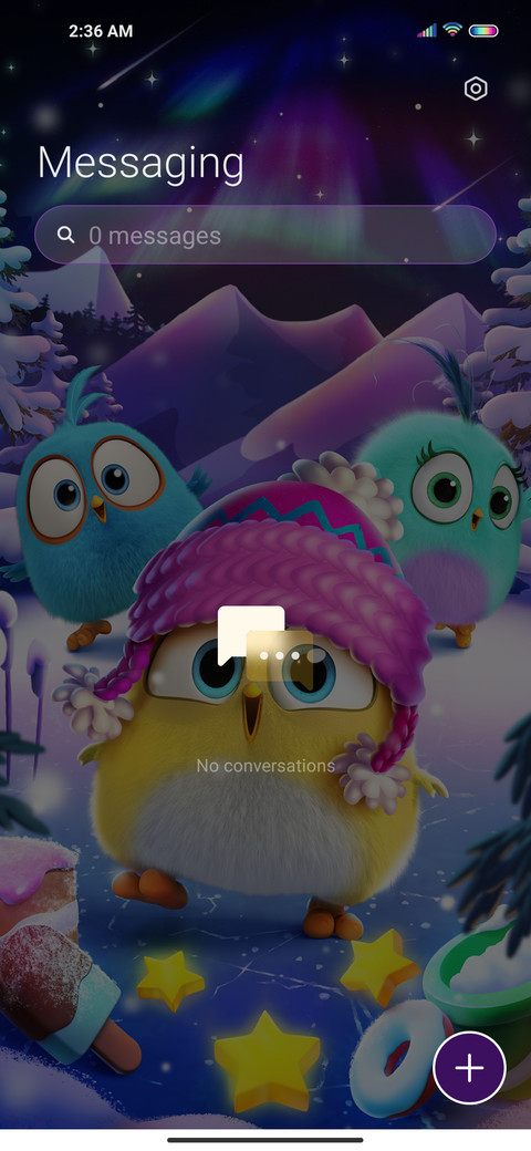 Angry Birds Winter miui theme
