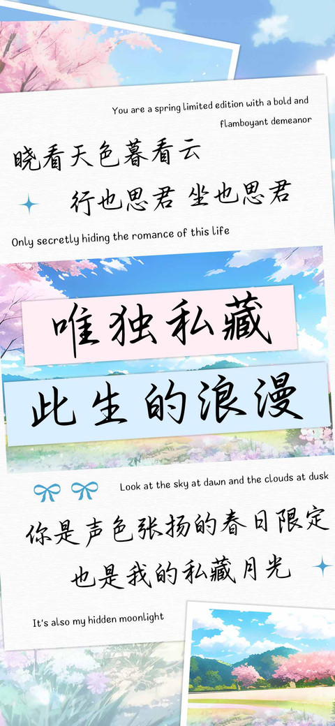 唯独私藏此生的浪漫 preview