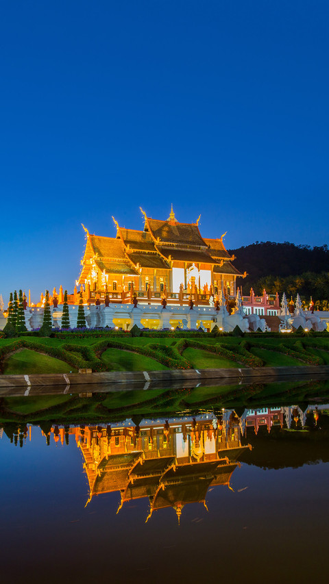 Reflection of Royal Flora temple preview