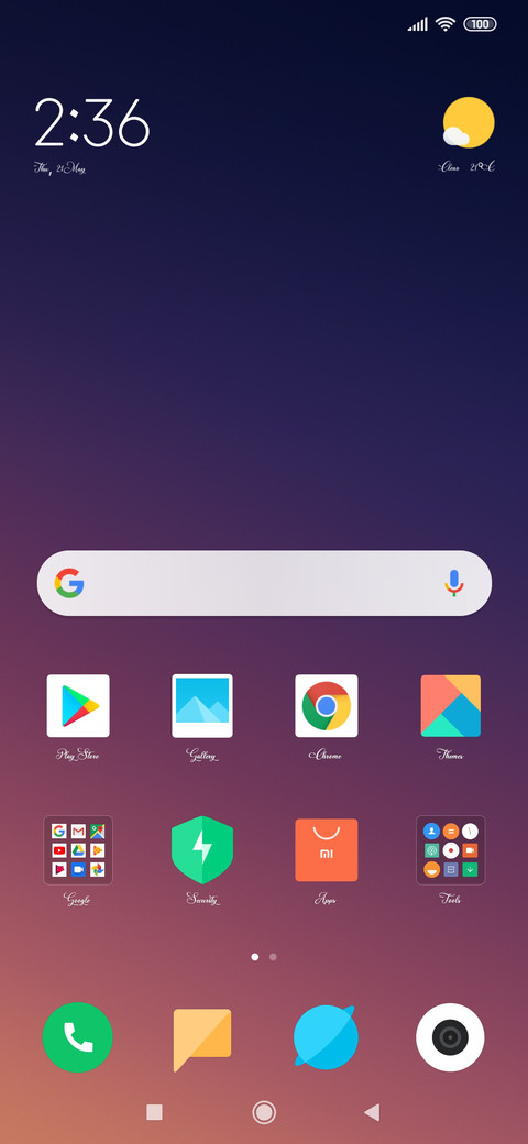 Purple-Christmas miui theme