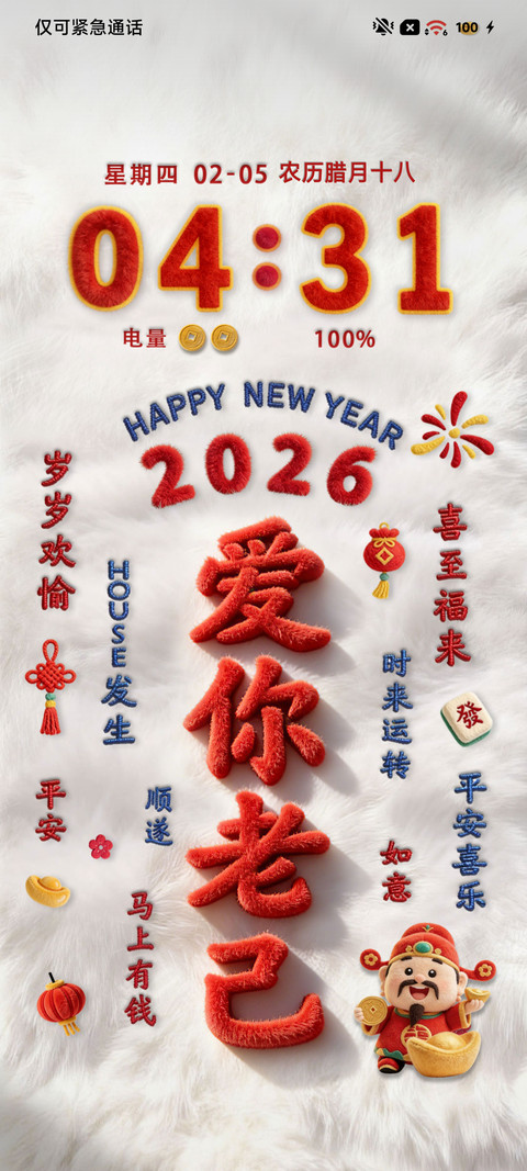 毛绒新年爱你老己 preview