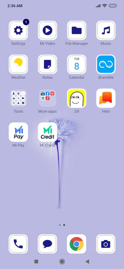 Flower Feather_3MDS miui theme