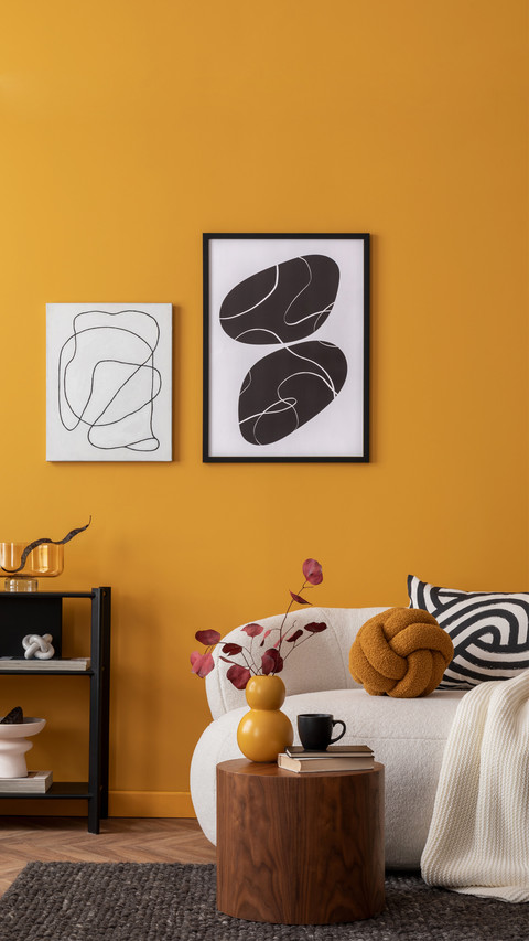 Interior design of cozy living room preview